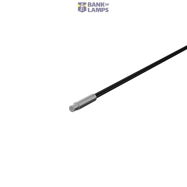 E32 1460C Fiber optic sensor head, diffuse, cylindrical axial, diameter 3 mm, R1 flexible fiber, 2 m cable E32 1460C image 1