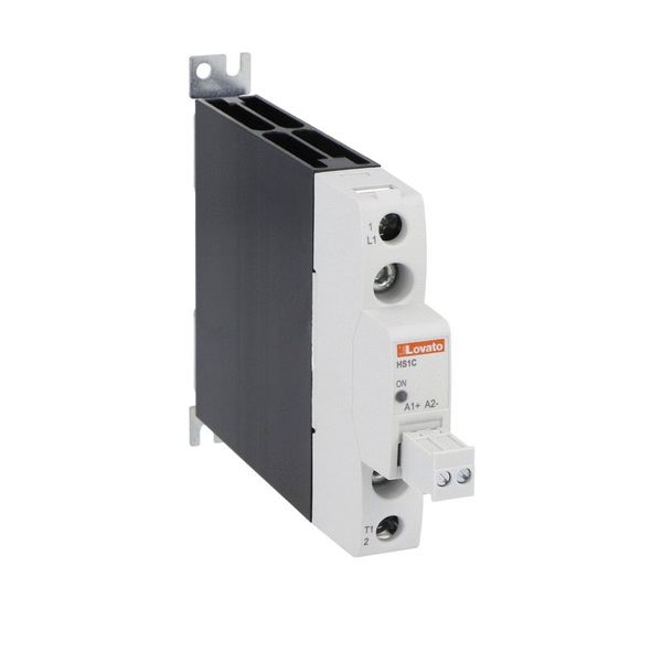 Solid state relay complete with heatsink, single-phase, 30A, 90...280VAC, screw terminals image 1