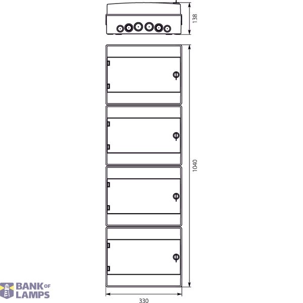 Hermetic switchboard RH-48/4 image 2