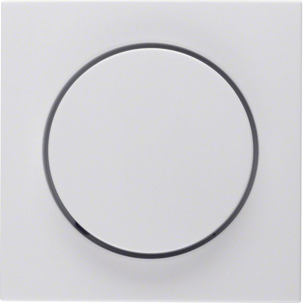 Centre plate Rotary Dimmer polarwhite glossy IP44 image 3