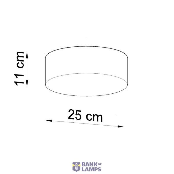 CEILING LAMP ARENA 25 BLACK E27 1X60W IP20 image 9