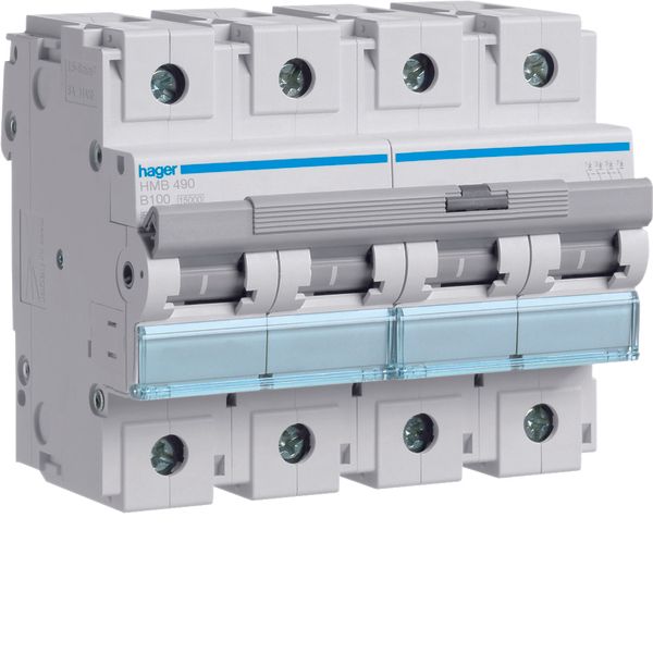 MCB 4P 15kA B-100A 6M image 1