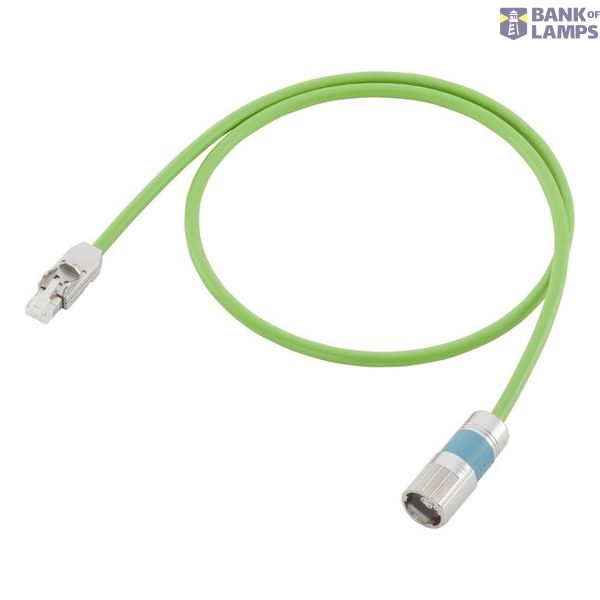 Signal cable pre-assembled type: 6FX5002-2DC40 Customer-specific DRIVE-CLiQ with 24 V M17 female SPEED-CONNECT/ RJ45 IP20 MOTION-CONNECT 500 Dmax=7.1 mm Length (m)= +0 +10 +8 +0 image 1