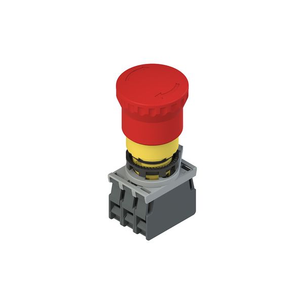 Complete unit with emergency pushbutton, fixing adapter and contacts image 1