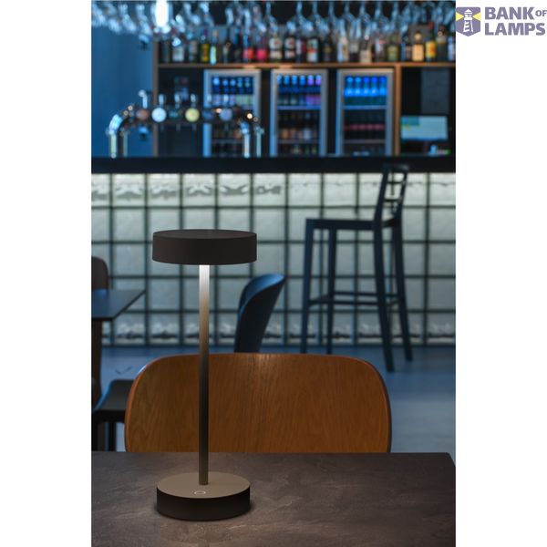 VINOLINA, table lamp, battery, IP54, 2700/3000K, TOUCH, black image 5
