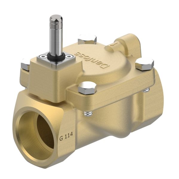Solenoid valve, EV220S, Function: NO, G, 1 1/4, 15 m³/h, FKM image 1