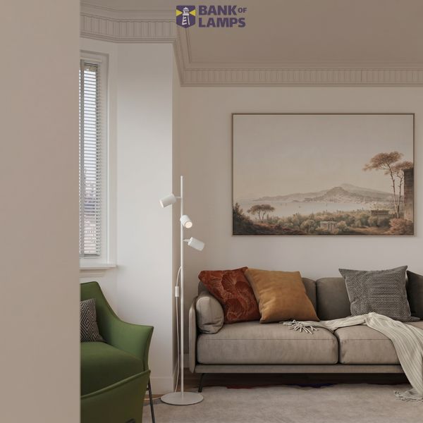 Floor lamp KARBON 3 white image 7