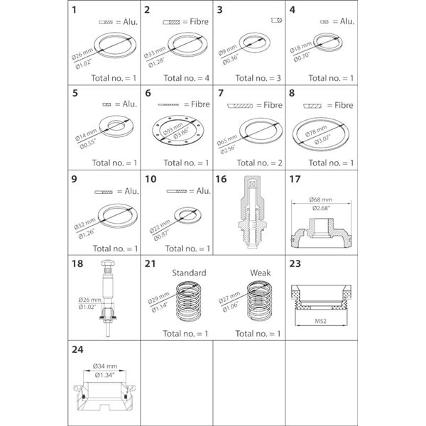 PMFH 200 Overhaul kit image 1