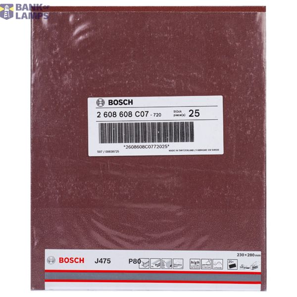 J475 sanding sheet 230x280 mm, 80 image 1