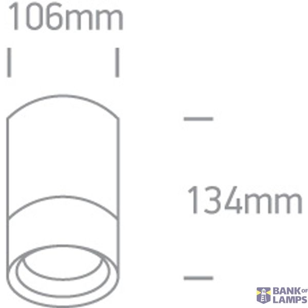 RUST BROWN CYLINDER PAR30 E27 20W IP54 image 3