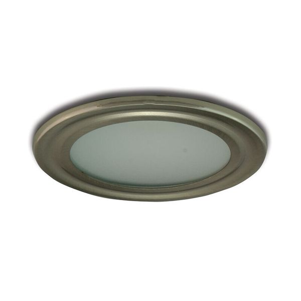 PANLUX Luminaire NPV-G420/NB 20W G4 12V halogen ceiling fixed IP20 brushed stainless steel image 1