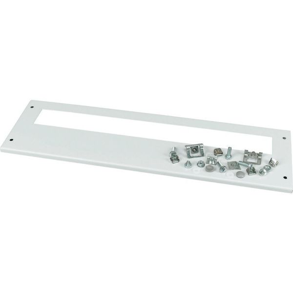 XMMC0604C Front cover, +mounting kit, for FAZ, vertical, HxW=150x425mm, grey image 5