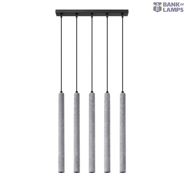 HANGING LAMP PASTELO 5L CONCRETE G9 5X8W IP20 image 3