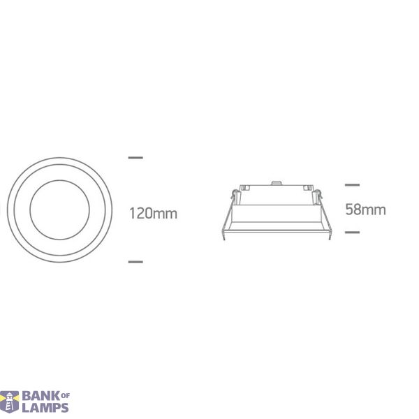 WHITE 9W CCTV IP65 230V DARK LIGHT image 2