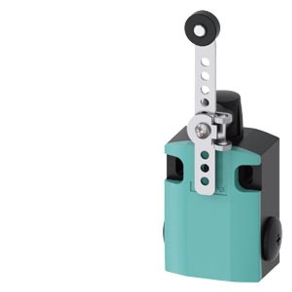 Position switch, metal encl. 56 mm wide, 1 NO/1 NC slow-action contacts image 1