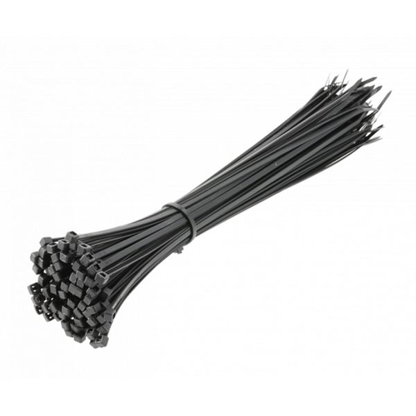 Nylon ties 3,6 x 300 mm, 100 pcs., black image 1
