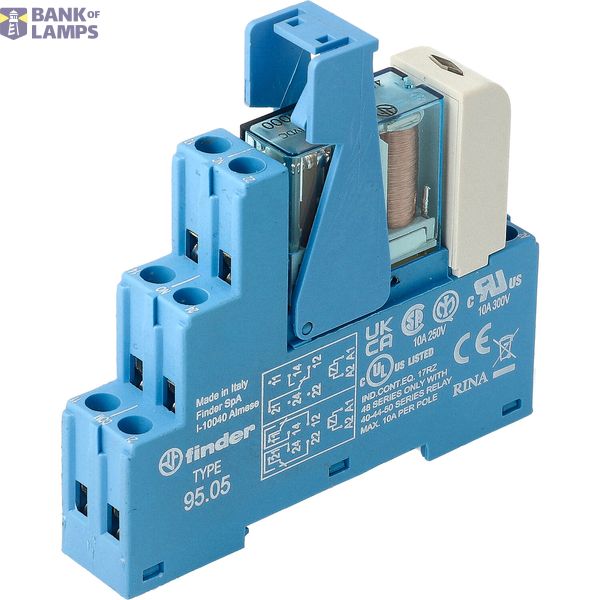 Rel. interface Mod.screw 2CO 10A/24VDC/Agni/LED/diode image 2