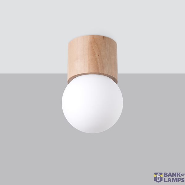 BOOMO 8 CEILING LAMP NATURAL WOOD G9 1X8W IP20 image 2