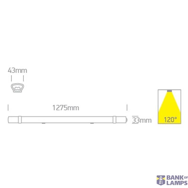 IP65 LED CONNECTABLE 36W CW 1275mm 100-240V image 3