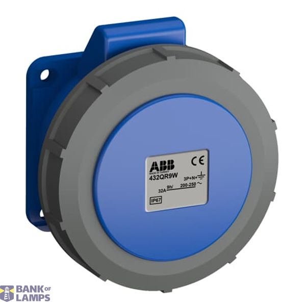 432QR9W Panel mounted socket image 1