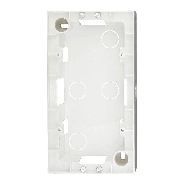 Two gang wall mounting housing, white image 1