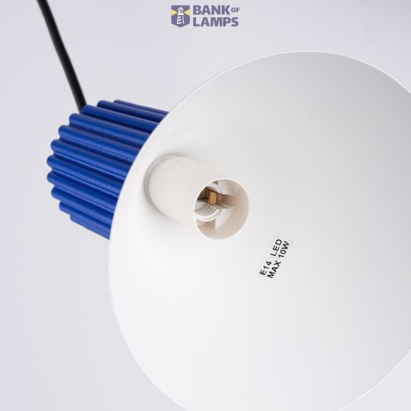 Pendant lamp ESTRIA 3P white/ultramarine image 3