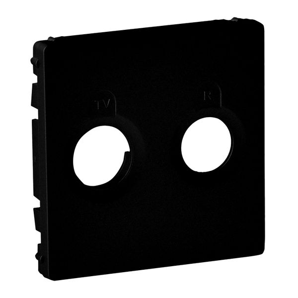 TV-R SOCKET COVER MAT BLACK image 1