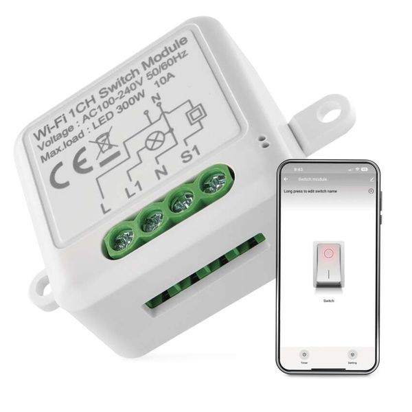 GoSmart switch module IP-2101SW, WiFi, 1-channel image 1