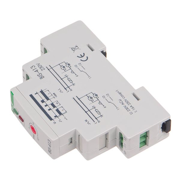 Bistable relay with timer, for DIN rail image 3