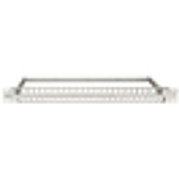 Patchpanel 19" empty for 48 modules (SFB), 1U, stainless image 3