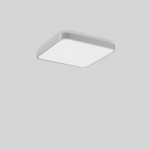 TRIONA square, 64 W, 7900 lm, 840, silver, DALI Ceiling and wall lumin image 1