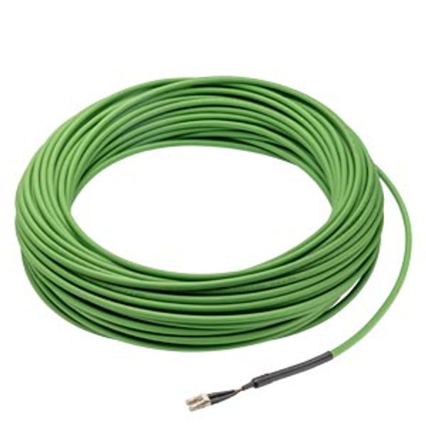 FO connection cable LC/MM; pre-assembled on both ends with 2x LC duplex plugs for connection image 1