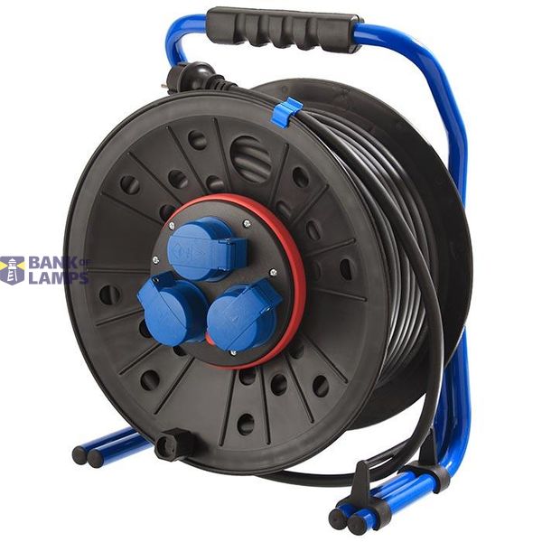 Schwabe cable reel neoprene H07RN 3x2.5 anti-twist system IP44 40m image 1