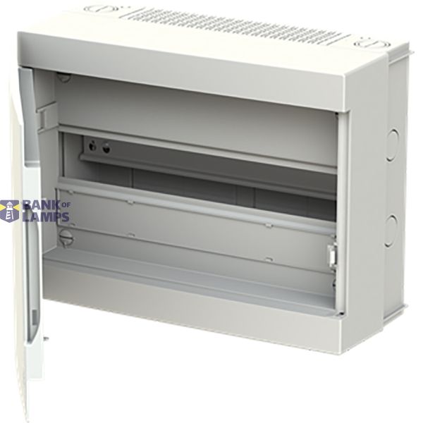 Installation cabinet, 18M, 1R, with blind door, RAL9010 image 1