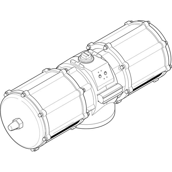 DAPS-4000-090-RS3-F25 Quarter turn actuator image 1