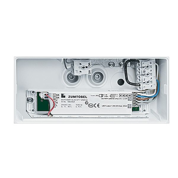ERGOSIGN 80 P MSW ECD WH IP54 - Escape sign luminaire image 1
