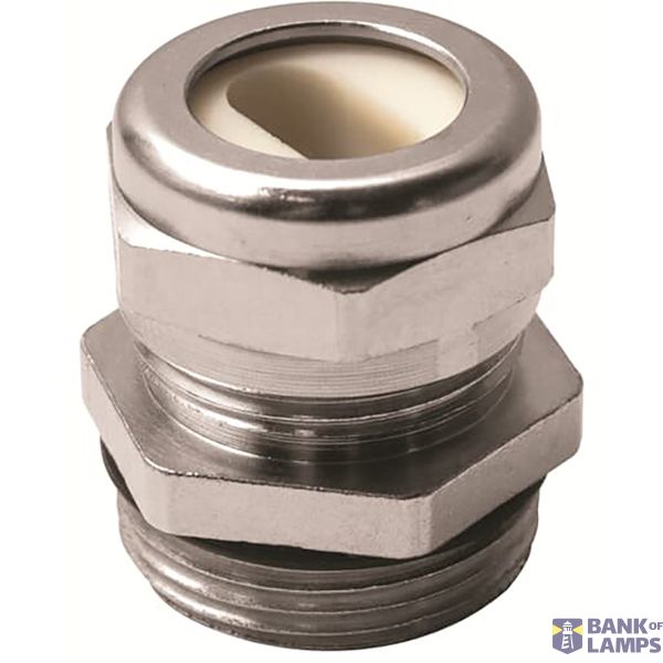 Cable Gland Flat cable Nickel Plated Brass M25 Metallic Raw color image 2