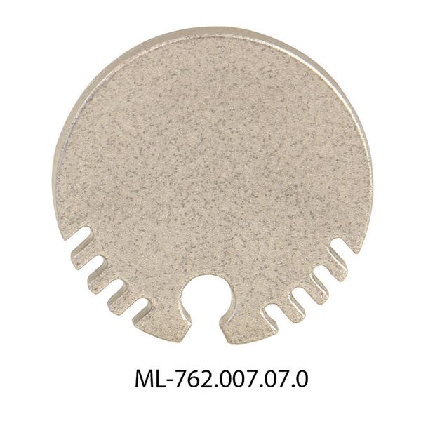End cap without hole for ZX, silver color, 1 pc image 1