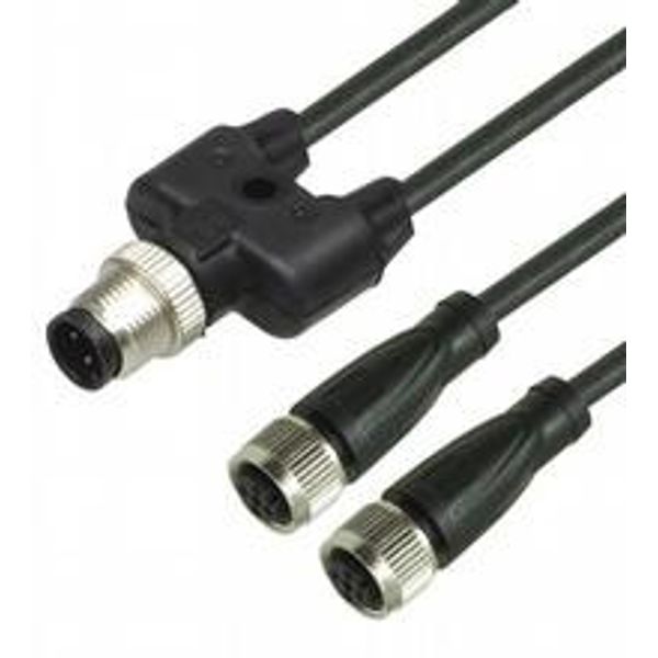 Y connection cable V1-G-BK0,6M-PUR-A-T-V1-G image 1