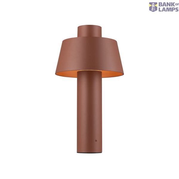 PHOTONI 45, free-standing lamp, E27, 13W, rust image 1