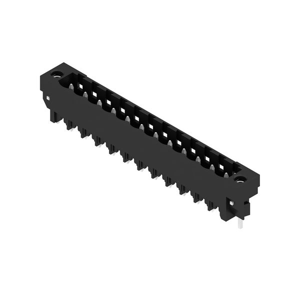 PCB plug-in connector, male header, Solder flange, THT/THR solder connection, 5.00 mm, Number of poles: 12, 180°, Solder pin length (l): 3.2 mm, tinned, black, Box image 2