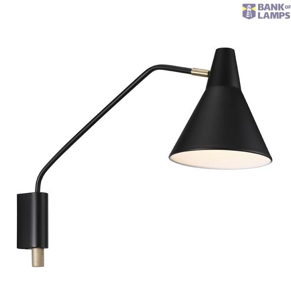 BRASSY | Wall light | Black image 1