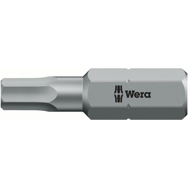 840/1 Z Zeskant BO Bits met boring, 2.5 x 25 mm image 1