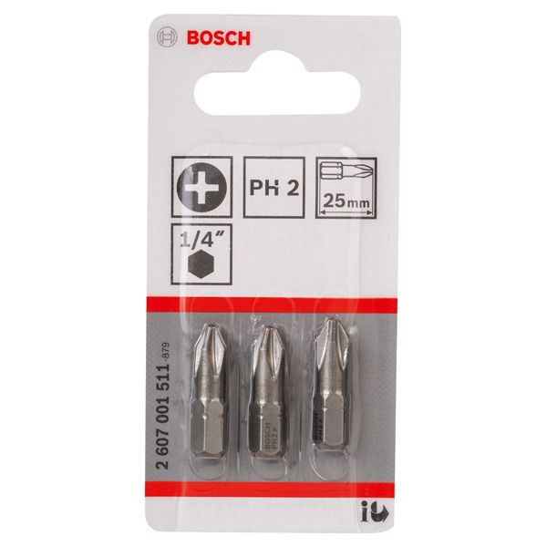 Screwdriver bit Extra Hard PH 2, 25 mm 3 pcs. image 3