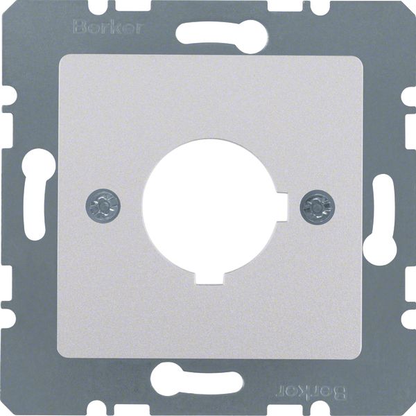 Central plate inst. opening Ø 22.5 mm, com-tech, al., matt, lacq. image 1