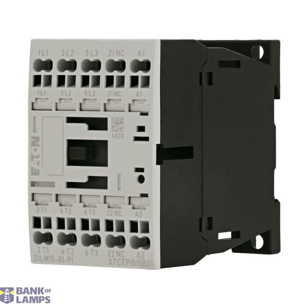 Contactor, 3 pole, 380 V 400 V 7.5 kW, 1 NC, 220 V DC, DC operation, P image 2