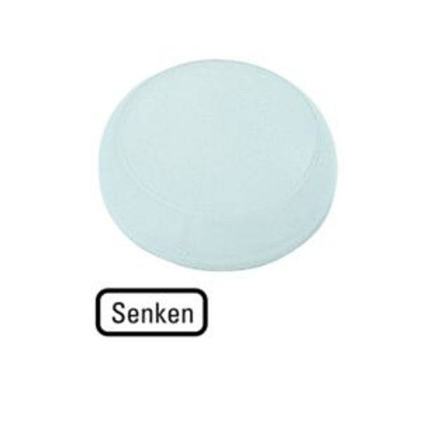 M22-XL-W-D18 Lens, indicator light white, flush, DECREASE image 2