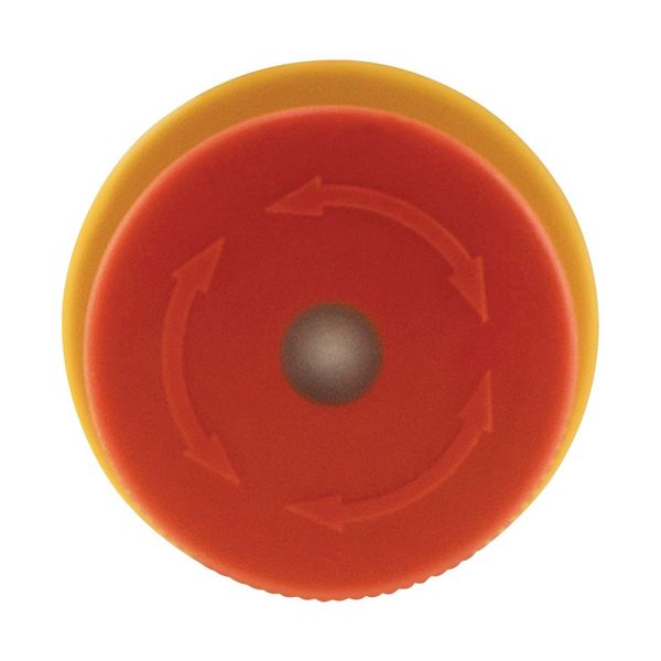 M22-PVLT30 Emergency stop/emergency switching off pushbutton, RMQ-Titan, Mushroom-shaped, 30 mm, Illuminated with LED element, Turn-to-release function, Red, yel image 8