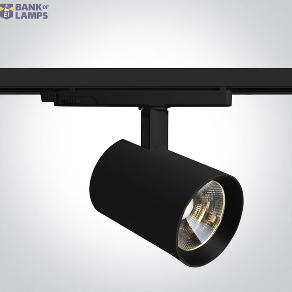 65670CTL/B/V BLACK 40W CCTV TRACK SPOT DALI 230V image 1