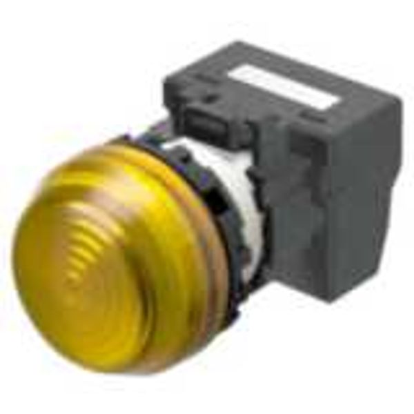M22N Indicator, Plastic semi-spherical, Yellow, Yellow, 24 V, push-in A2265083R image 2
